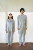 【ペア】CALMLY GREY SILKY ORGANIC COTTON PAJAMAS