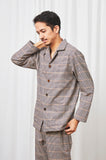 UNISEX GLEN CHECK ORGANIC COTTON PAJAMAS