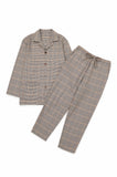 UNISEX GLEN CHECK ORGANIC COTTON PAJAMAS