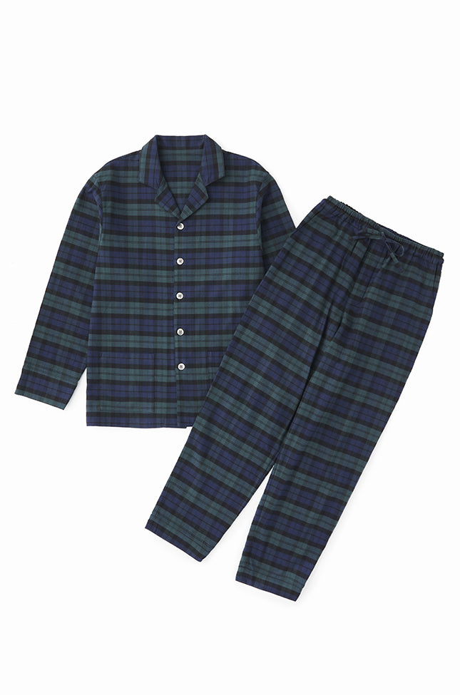 GOOD NIGHT SUIT オーガニックコットン　パジャマ　冬用　紺　S シルキーオーガニックコットンパジャマ ペア – GOOD NIGHT SUIT