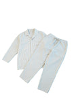 UNISEX SILENCE STRIPE ORGANIC COTTON PAJAMAS