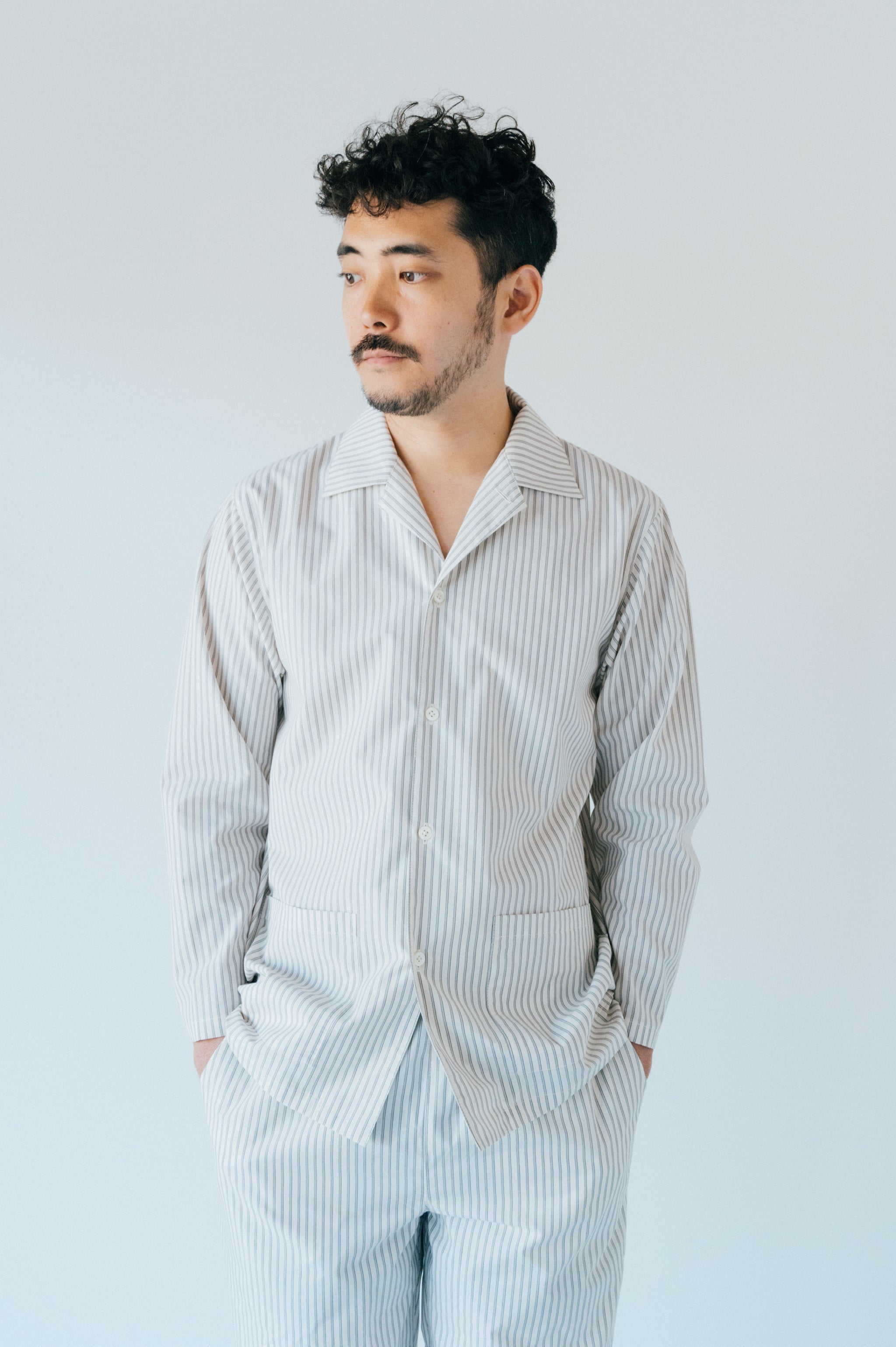 UNISEX SILENCE STRIPE ORGANIC COTTON PAJAMAS – GOOD NIGHT SUIT