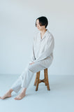 UNISEX SILENCE STRIPE ORGANIC COTTON PAJAMAS